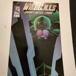 WILDCATS # 24 Spaceside By Alan Moore Cover by Travis Charest and Troy Hubbs